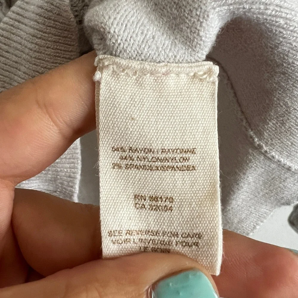 Free People Crochet Long Sleeve Top‎ Boho Bohemian Festival Off White Small